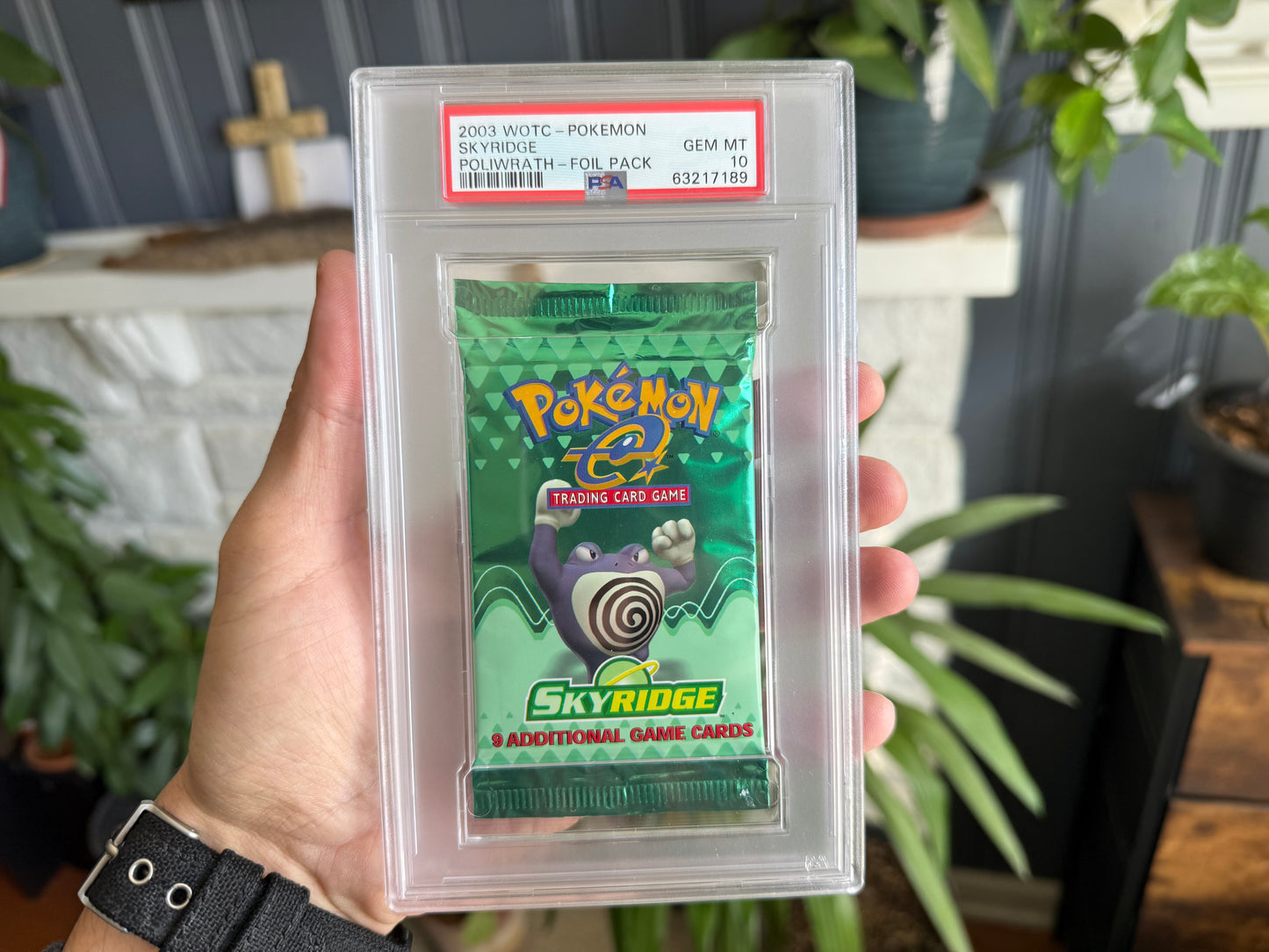 Skyridge Sealed Pack Poliwrath Art PSA 10 Gem Mint 2003 WOTC Pokemon Skyridge