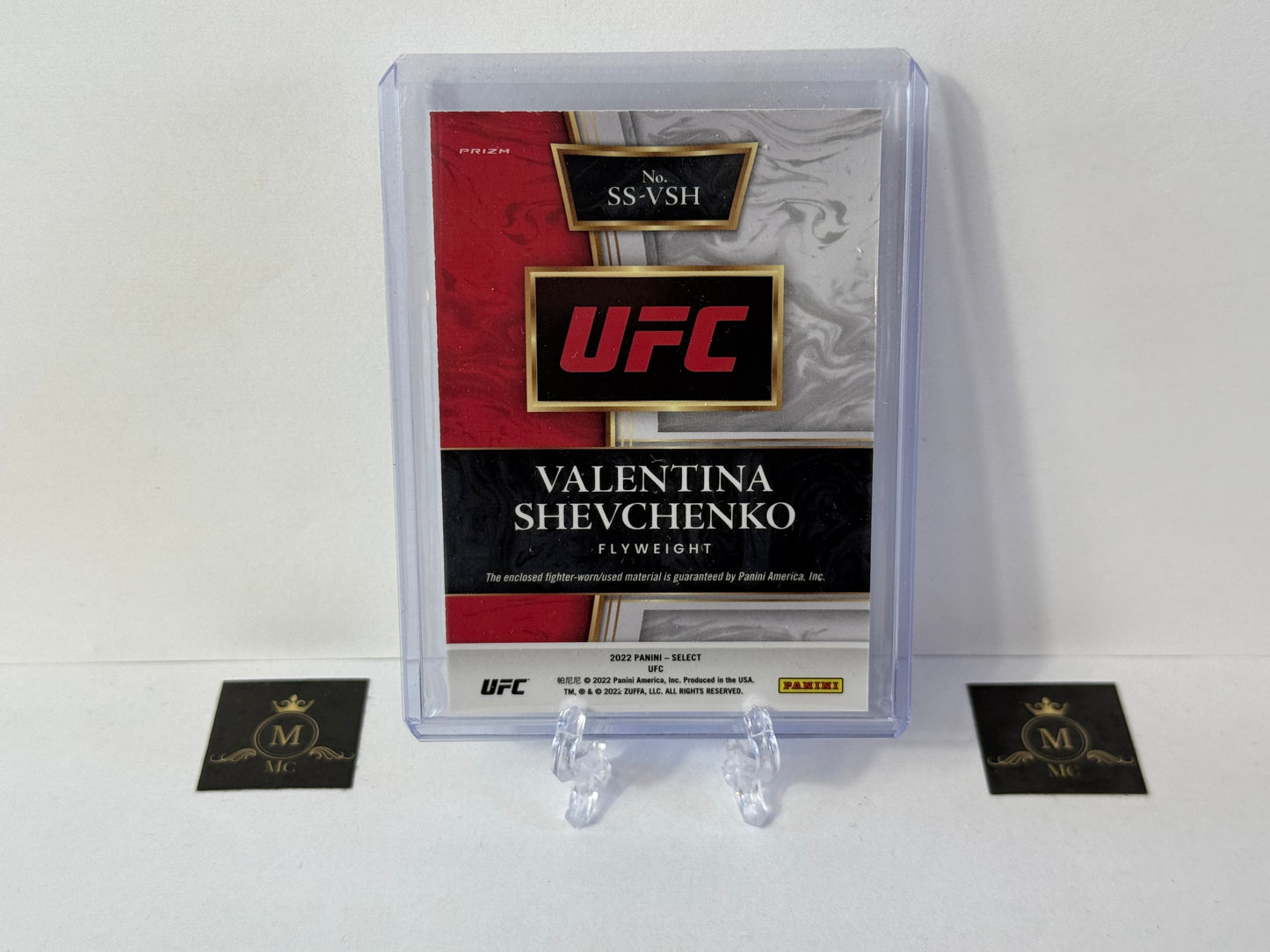 Valentina Shevchenko Relic Silver Prizm 2022 Panini Select UFC