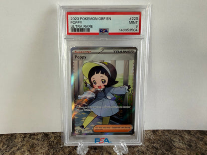 Poppy Ultra Rare PSA 9 Mint 2023 Pokémon OBF 220