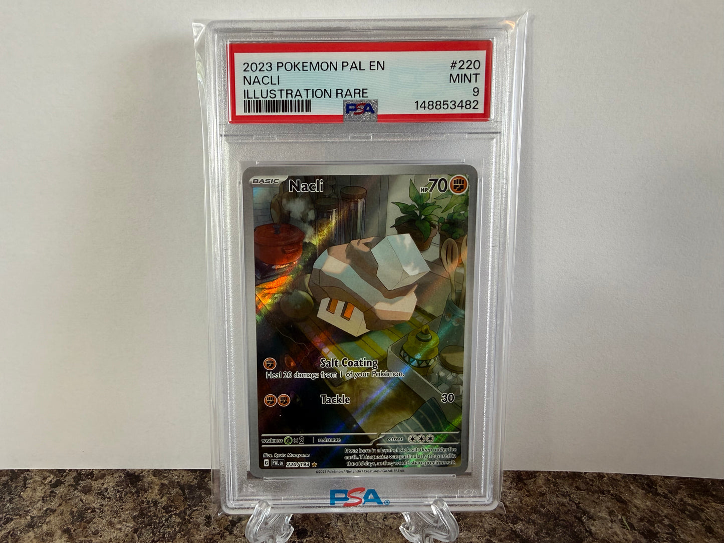 Nacli Illustration Rare PSA 9 Mint 2023 Pokémon PAL 220