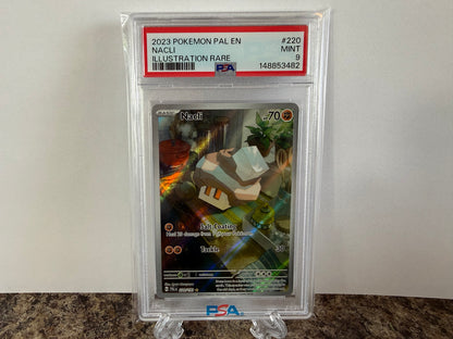 Nacli Illustration Rare PSA 9 Mint 2023 Pokémon PAL 220