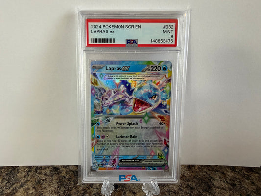 Lapras ex PSA 9 Mint 2024 Pokémon SCR 032