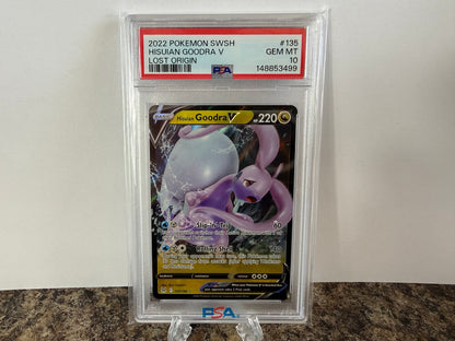 Hisuian Goodra V PSA 10 Gem Mint 2022 Pokémon Lost Origin 135
