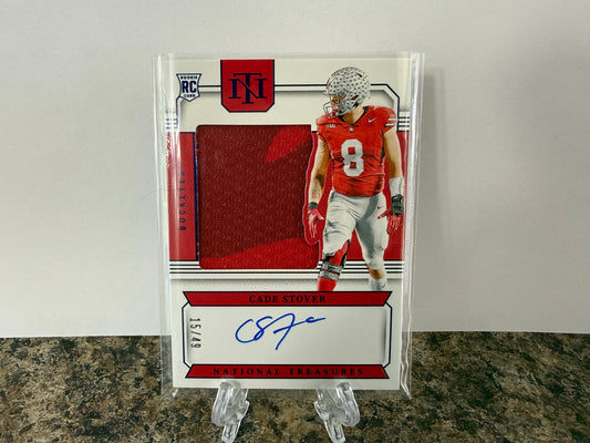 Cade Stover Auto /49 2024 Panini National Treasures Ohio State