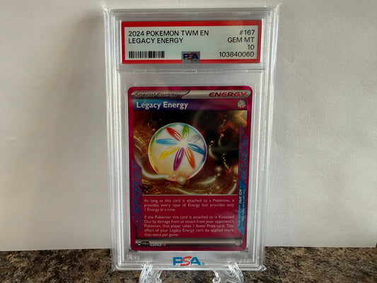 Legacy Energy Ace Spec PSA 10 Gem Mint 2024 Pokémon Twilight Masquerade 167