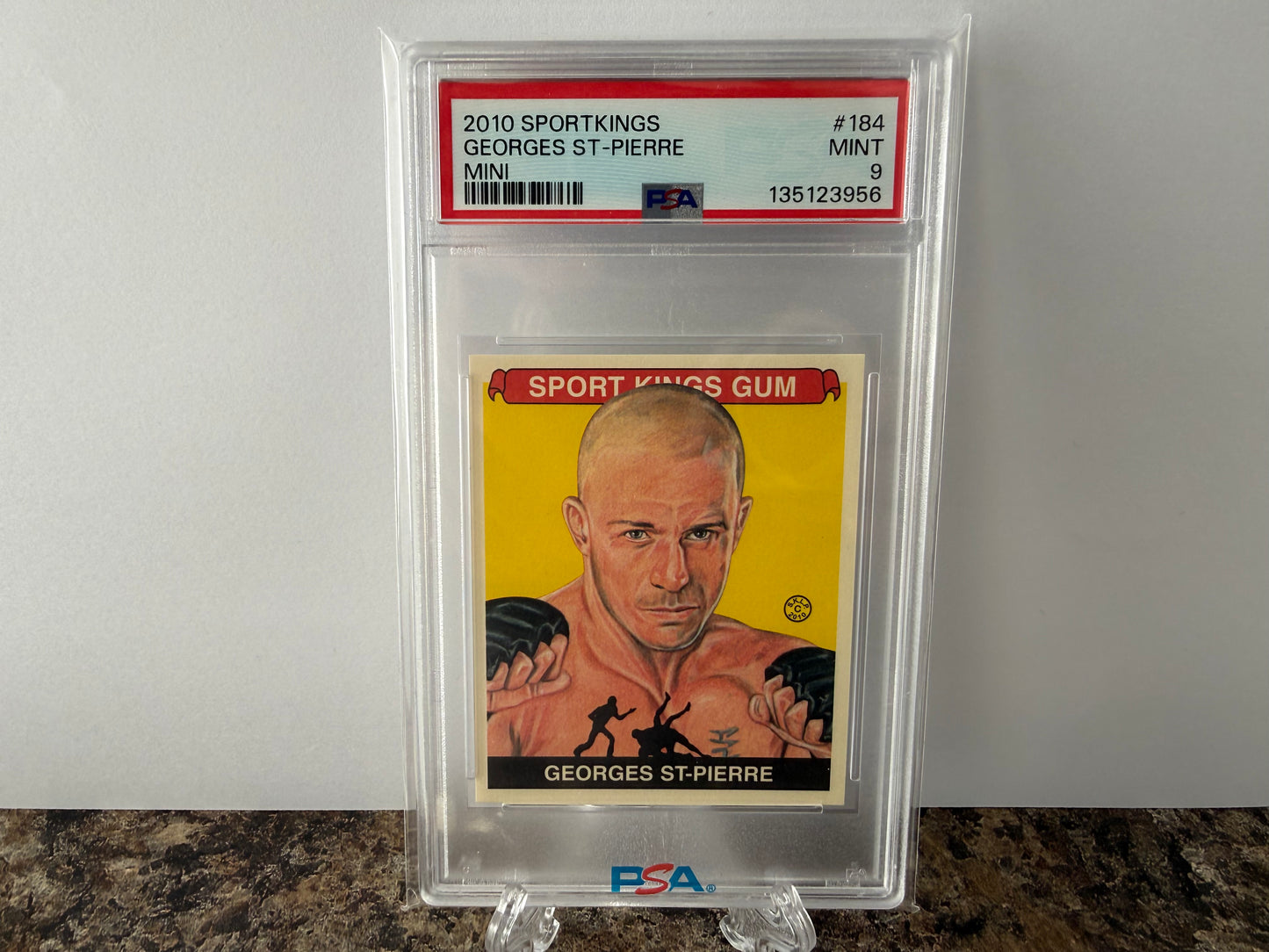 Georges St-Pierre Mini PSA 9 Mint 2010 Sportskings Series D