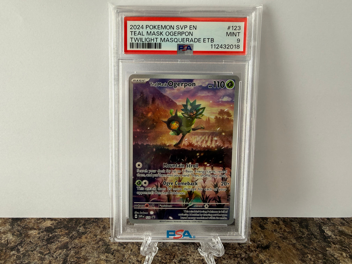 Teal Mask Ogerpon Full Art Black Star Promo PSA 9 Mint 2024 Pokémon SVP