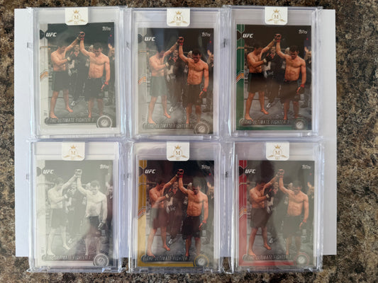 The Ultimate Fighter 1 Rainbow to red /8 2015 Topps UFC Griffin Vs Bonnar
