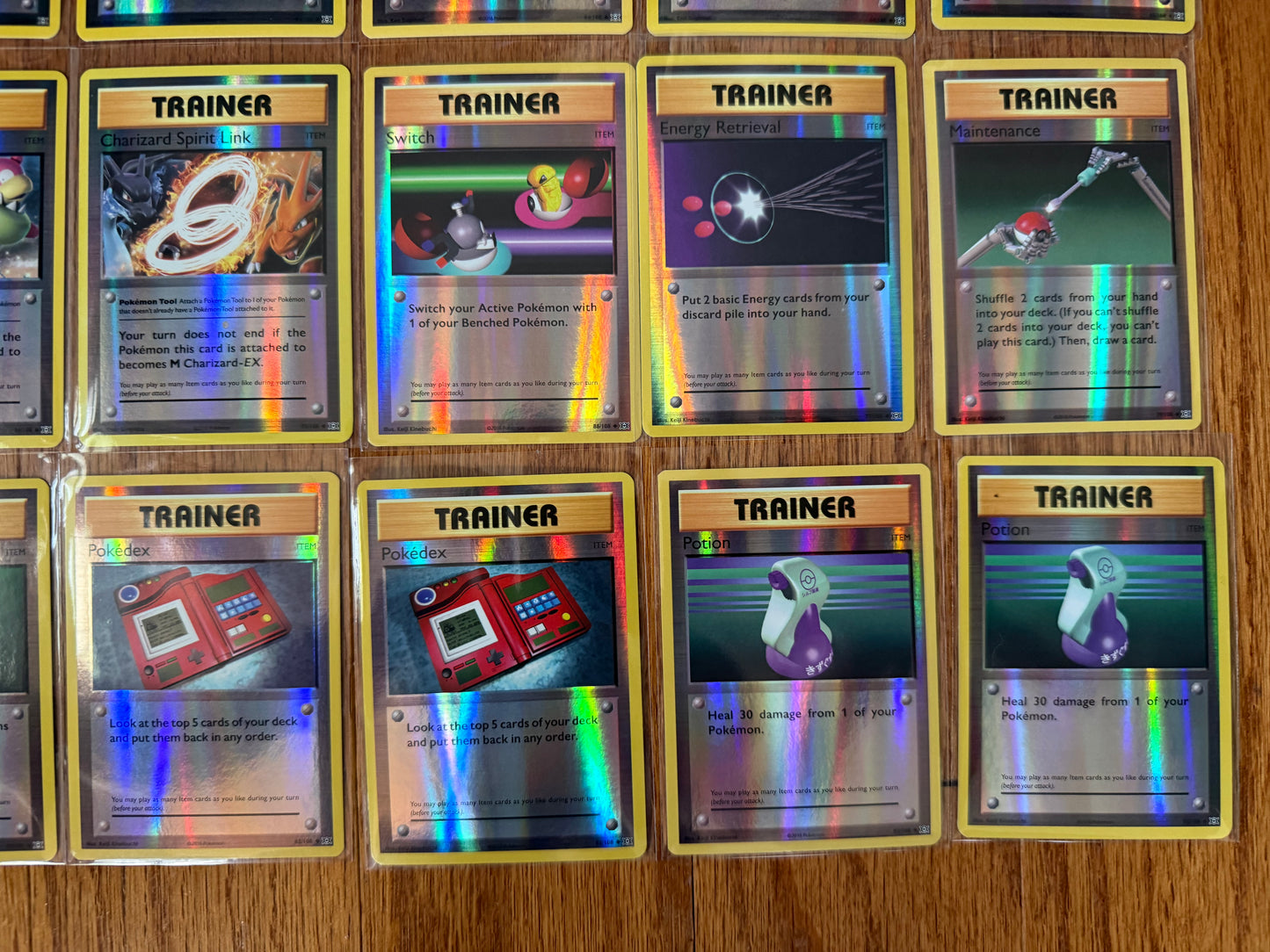 Lot of 24 Reverse Holo Trainers 2016 Pokémon XY Evolutions