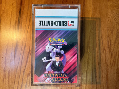 Pokémon Destined Rivals Sealed Build & Battle Case w/ Acrylic Case
