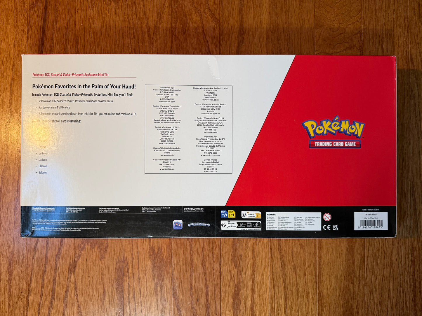 Pokémon Prismatic Evolutions Complete Tin Art Set Box (Costco Exclusive)