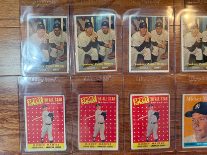 INSANE 32 Card Sports Card Lot - Mickey Mantle Willie Mays Sandy Koufax + More